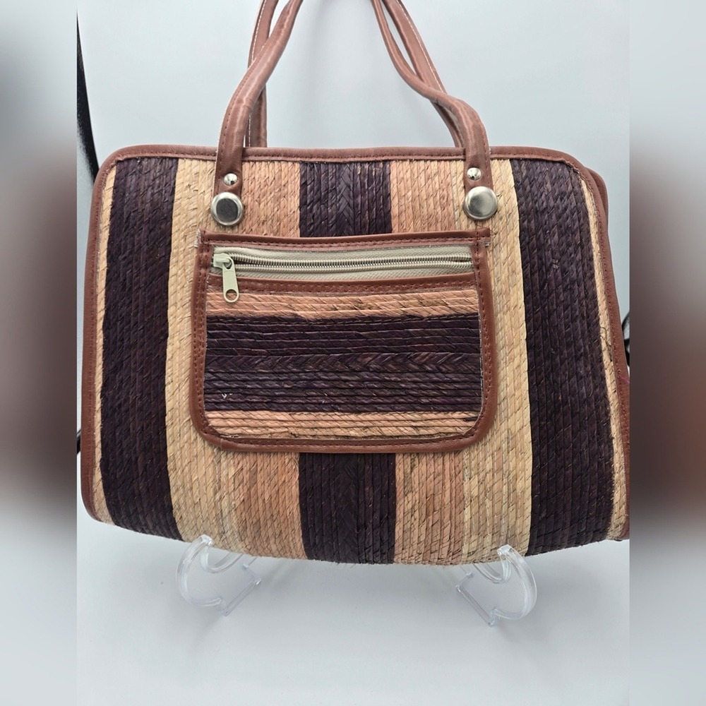 Stylish Brown and Tan Hobo Bag